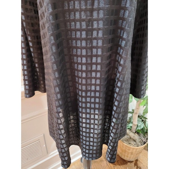 Grace Elements Women's Black Polyester Round Neck Long Sleeve Top Blouse Size 3X - Picture 4 of 15